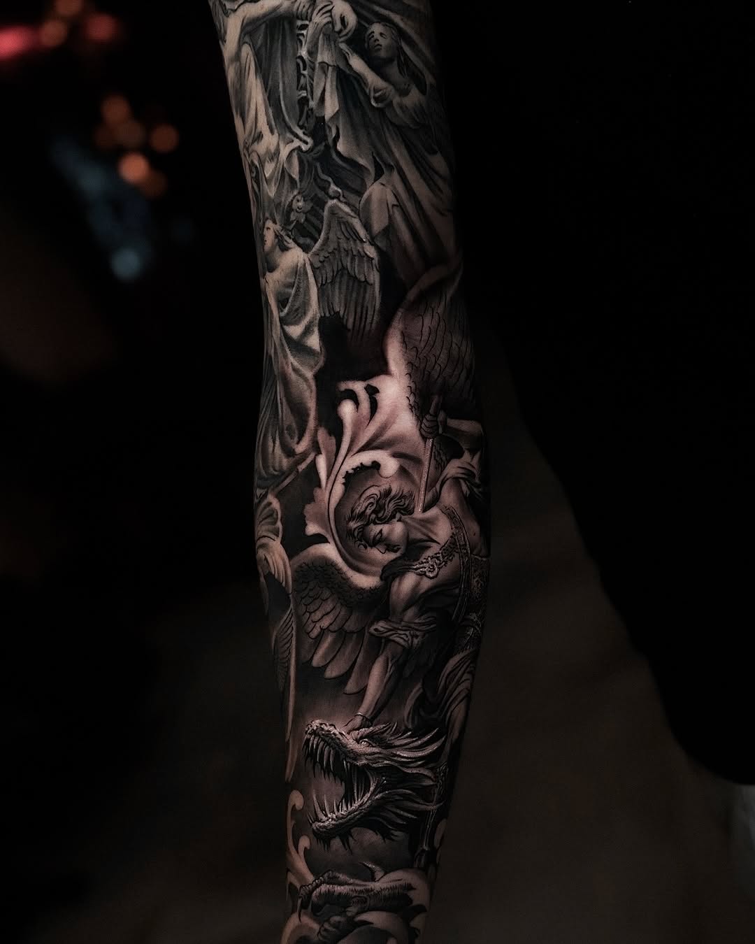 Tattoo by @mr.tea0801 — realism, black_and_grey