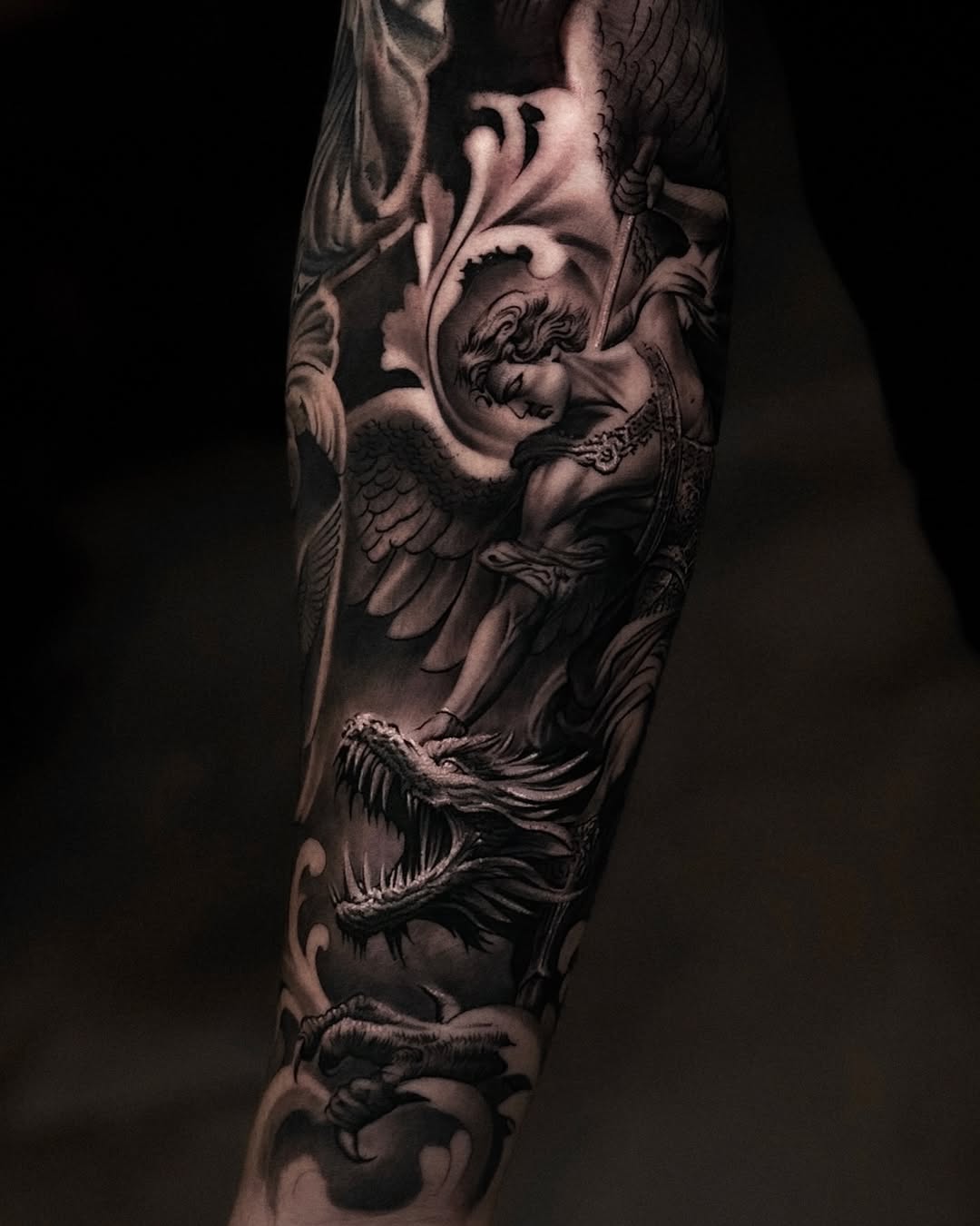 Tattoo by @mr.tea0801 — realism, black_and_grey