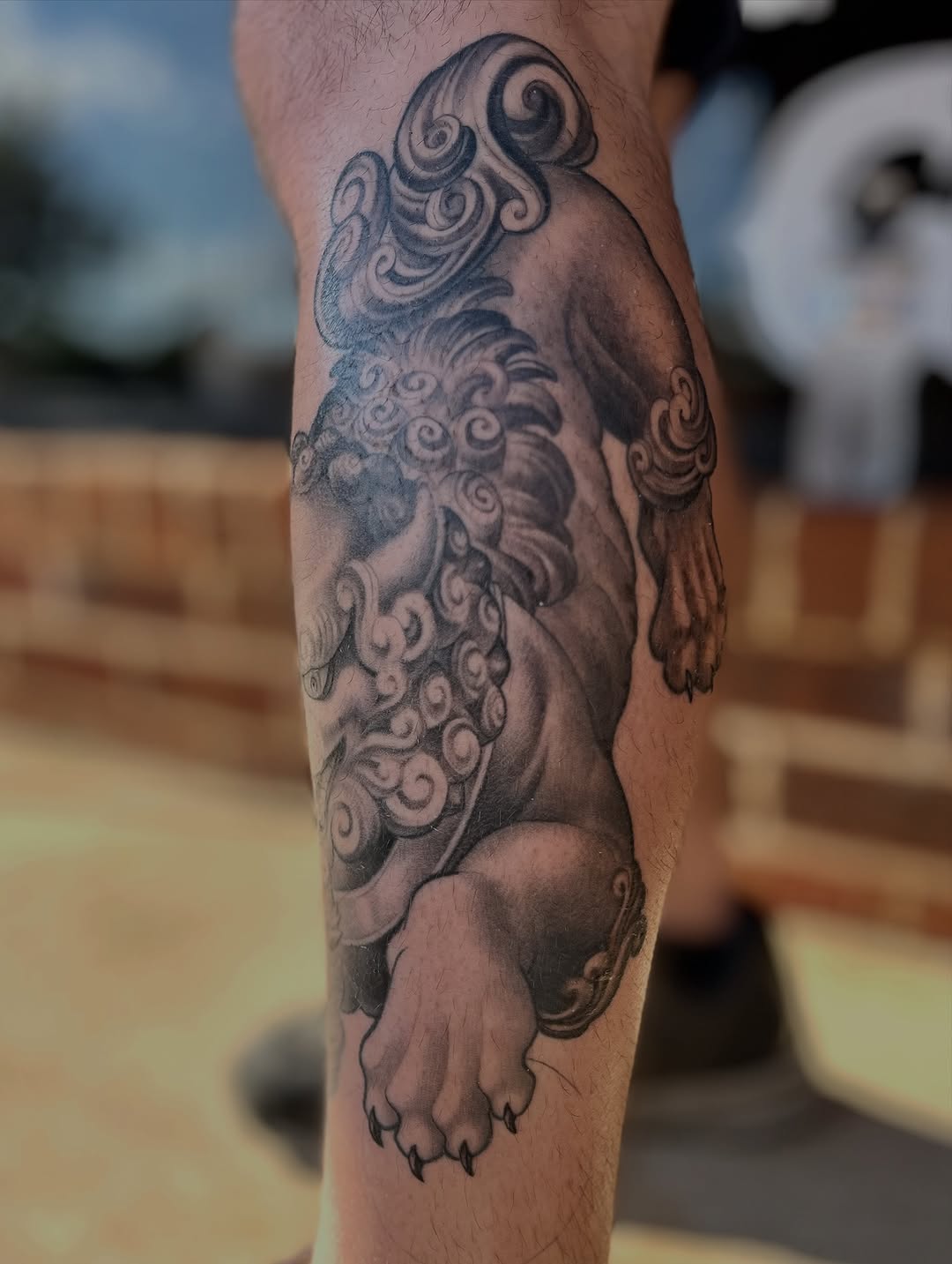 Tattoo by @wildroottattoo — black_and_grey, realism