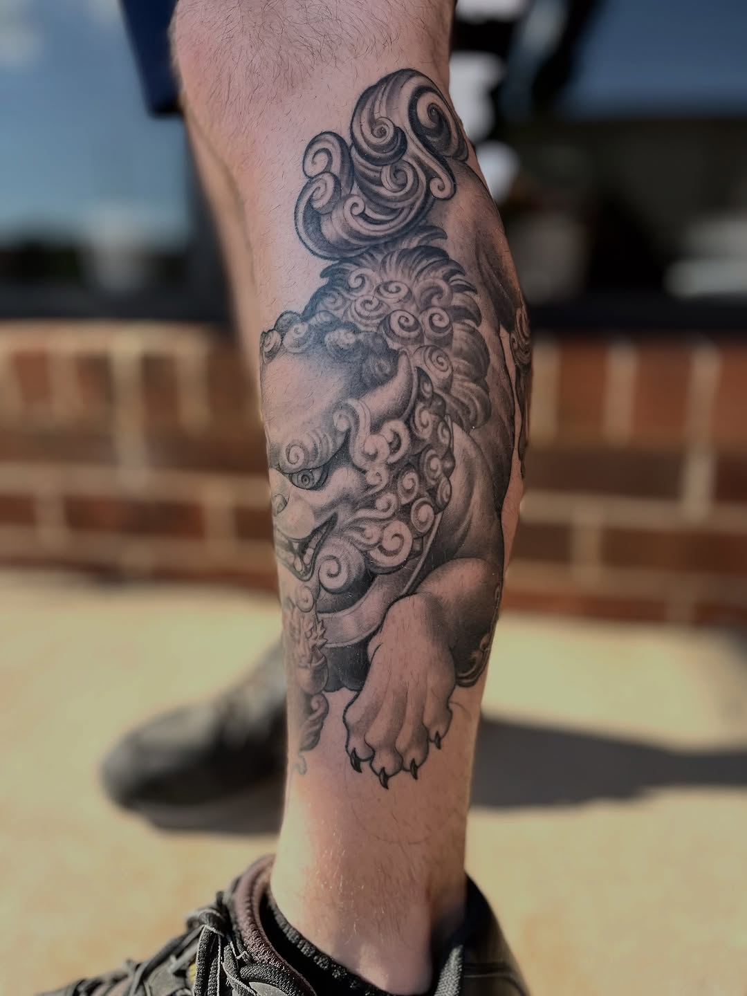 Tattoo by @wildroottattoo — realism, black_and_grey