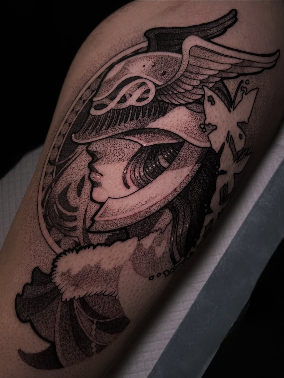 Tattoo by @jett_sonn โ dotwork, black_and_grey
