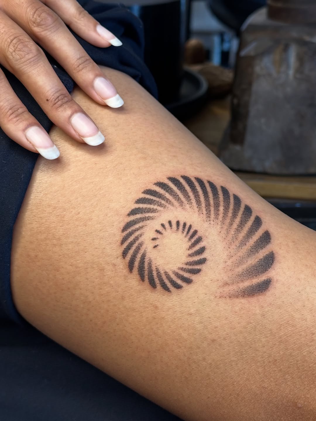 Tattoo by @rrrackham — geometric, dotwork
