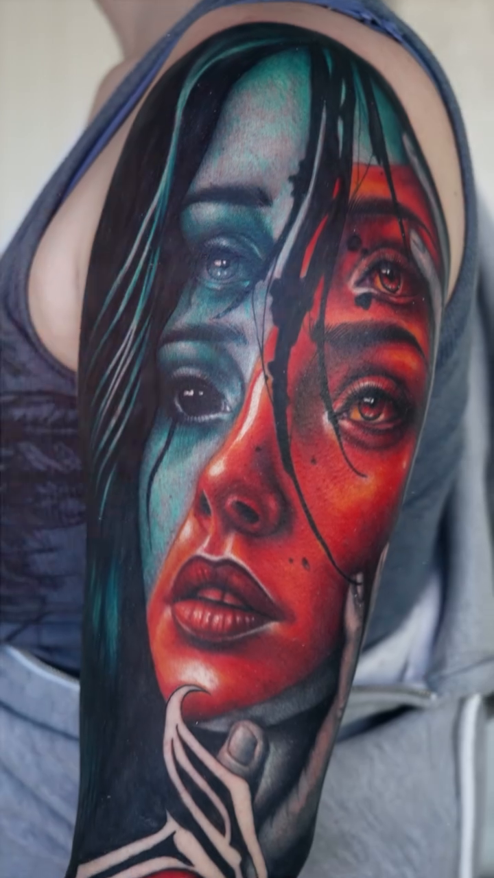 Tattoo by @big_c._tattoos — realism, trash_polka