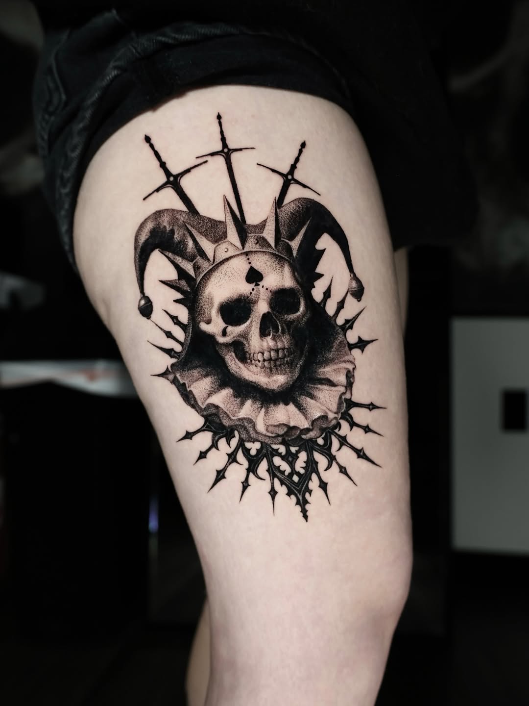 Tattoo by @horror_tattoo — blackwork, dark_realism