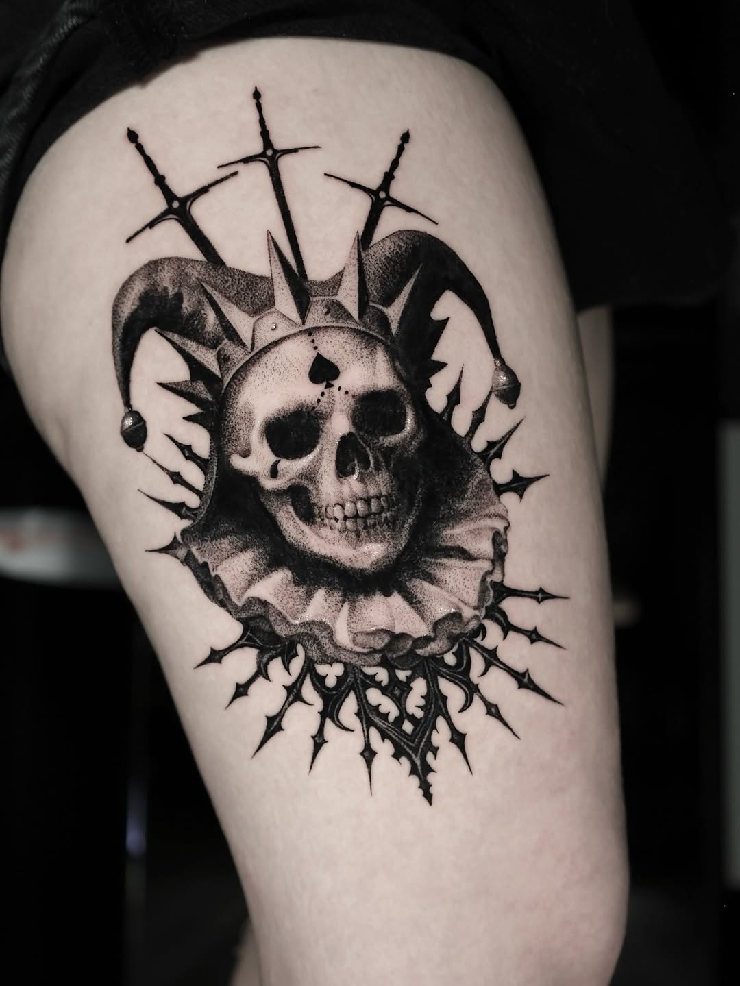 Tattoo by @horror_tattoo — blackwork, dark_realism