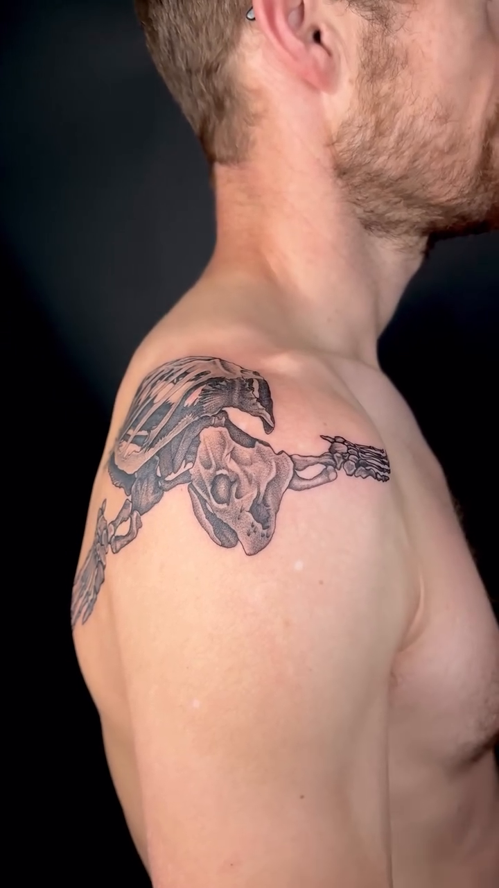 Tattoo by @seanmademeink — black_and_grey, realism