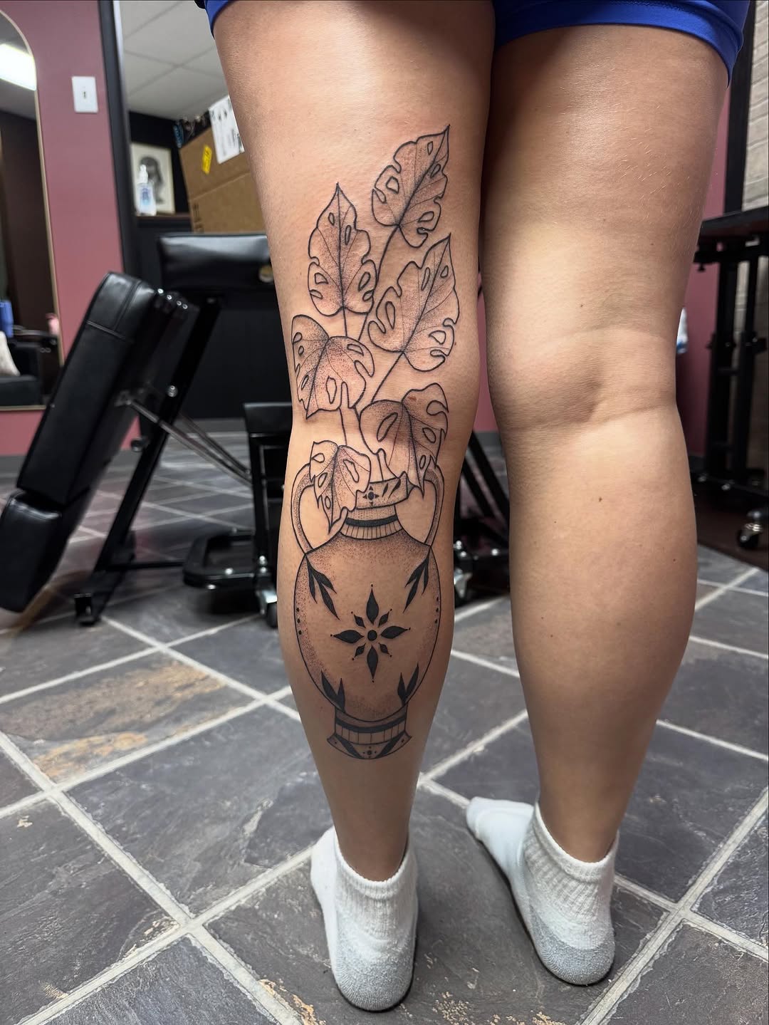 Tattoo by @olivia__tattoos — illustrative, dotwork