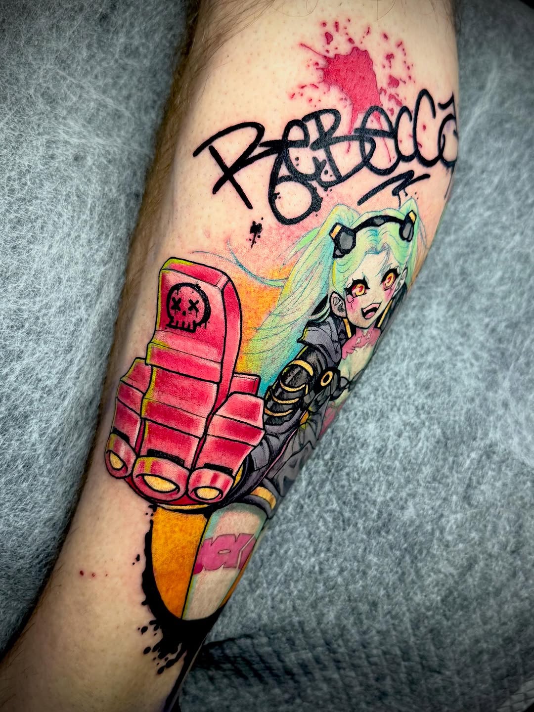 Tattoo by @uncommoncreature — new_school, trash_polka