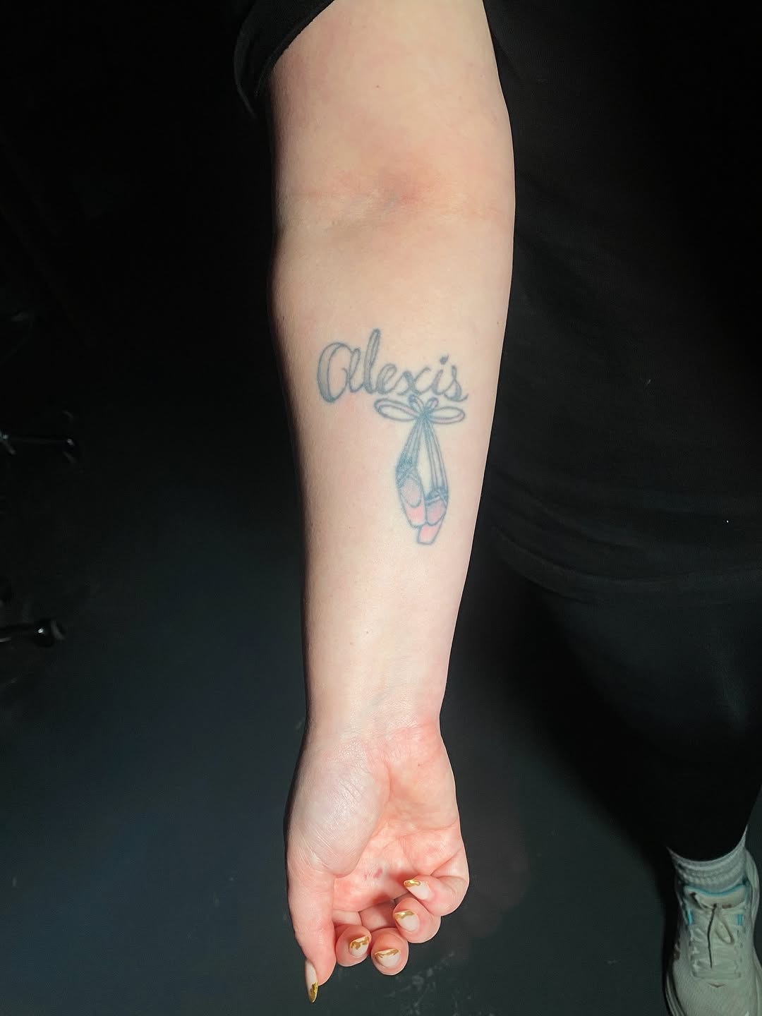 Tattoo by @oleksandr.dot — lettering_script, fine_line