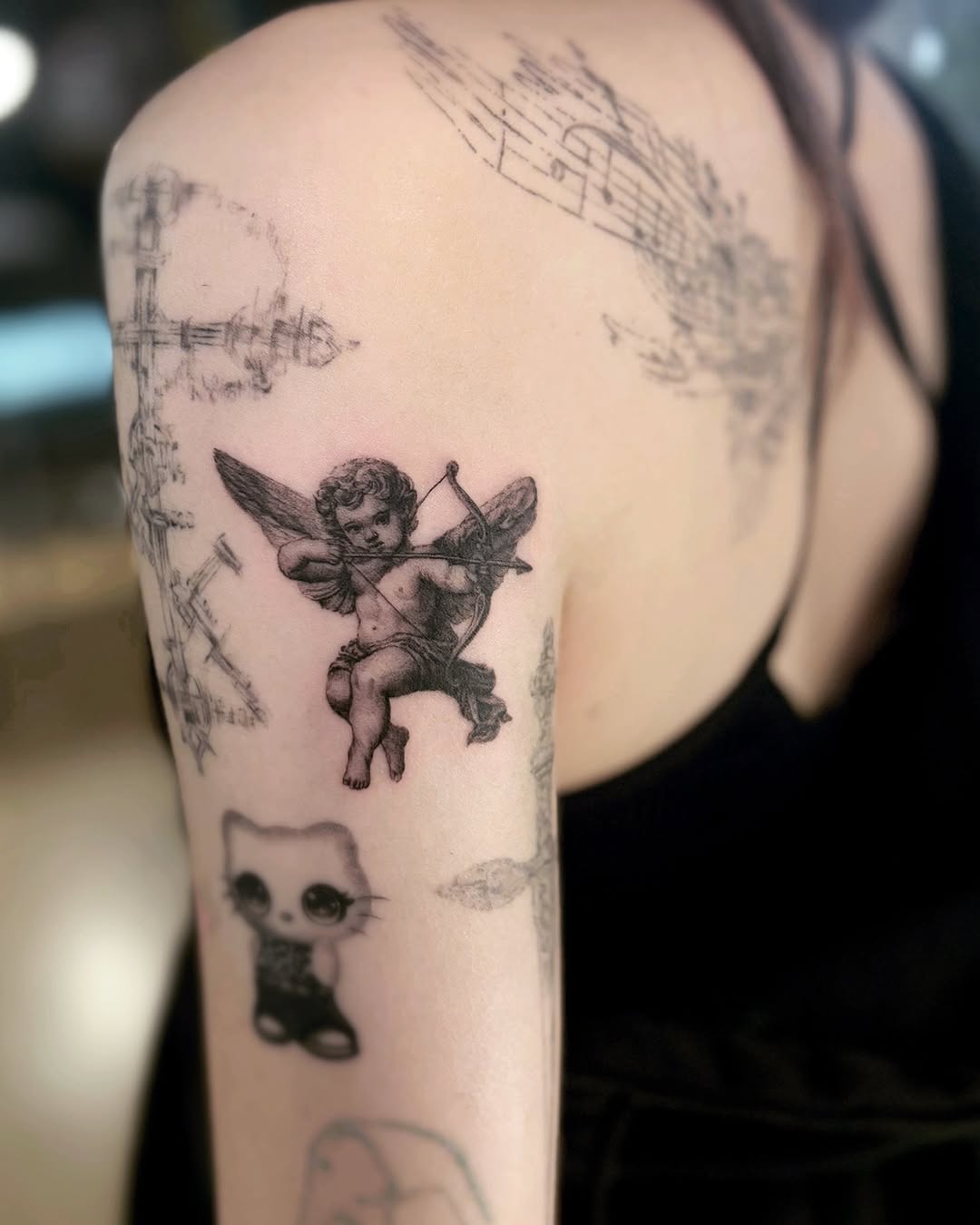Tattoo by @dasom_real — realism, black_and_grey