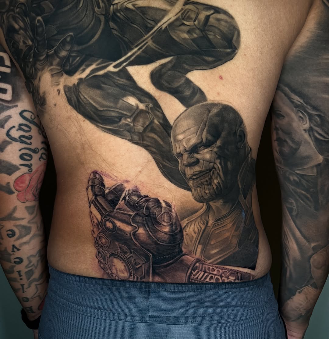 Tattoo by @inkbytrav — realism, black_and_grey