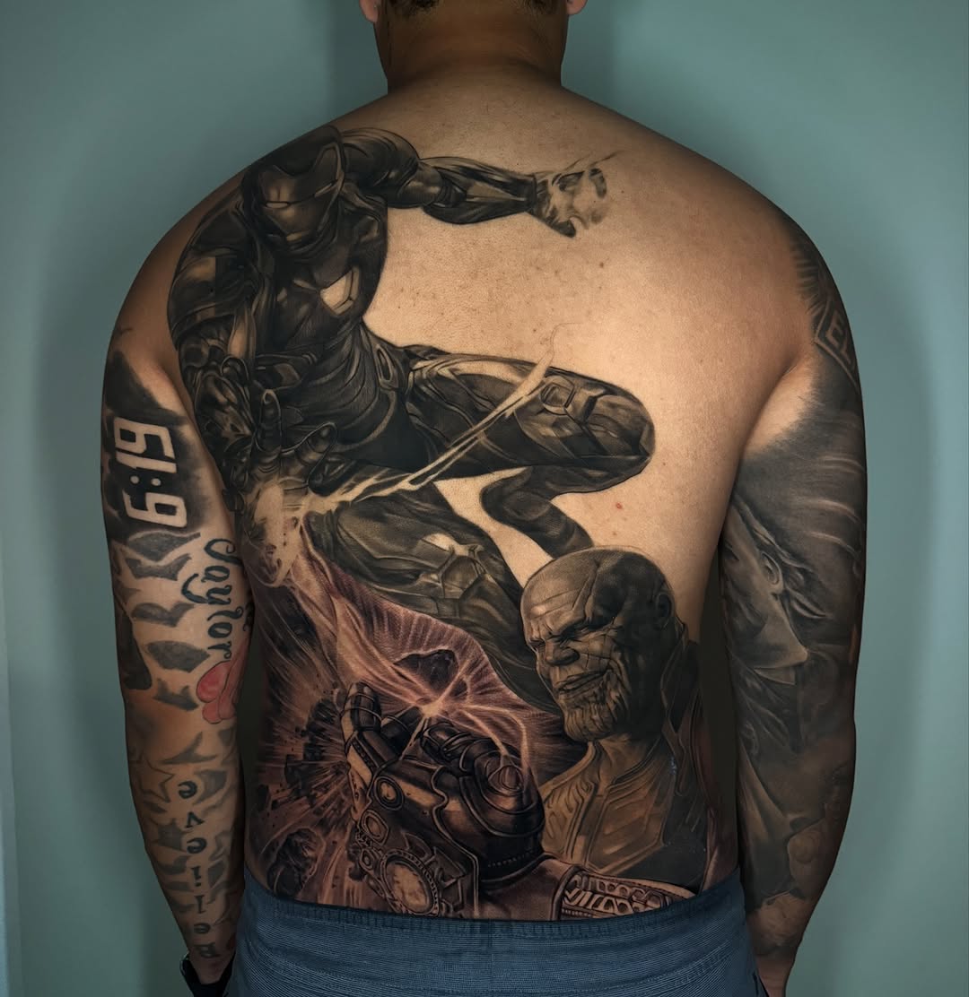 Tattoo by @inkbytrav — realism, black_and_grey