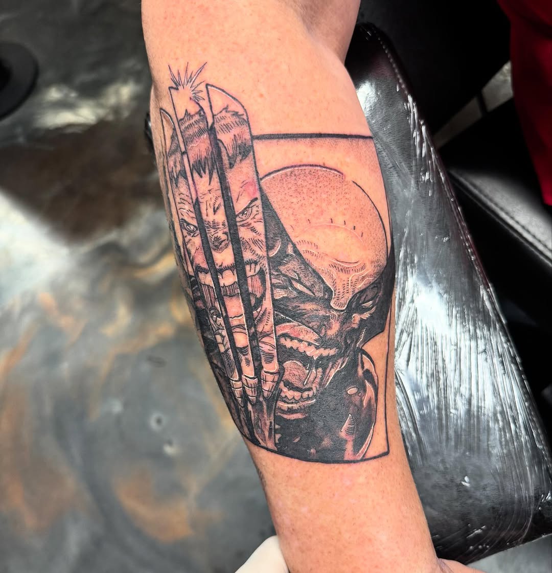 Tattoo by @kylehtattoo — realism, black_and_grey