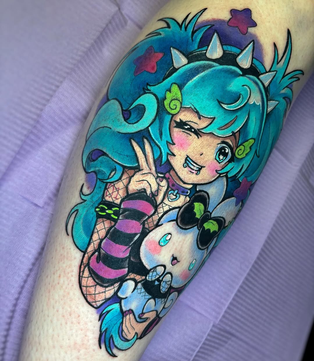Tattoo by @q.k.tattoo โ anime, new_school