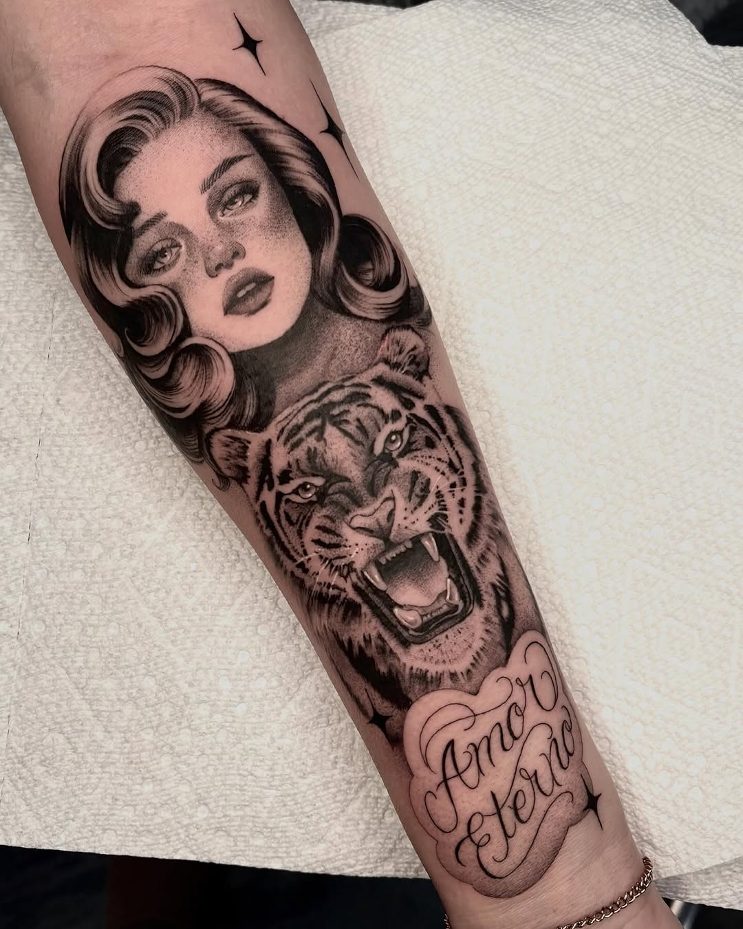 Tattoo by @spookyvuitton — realism, black_and_grey