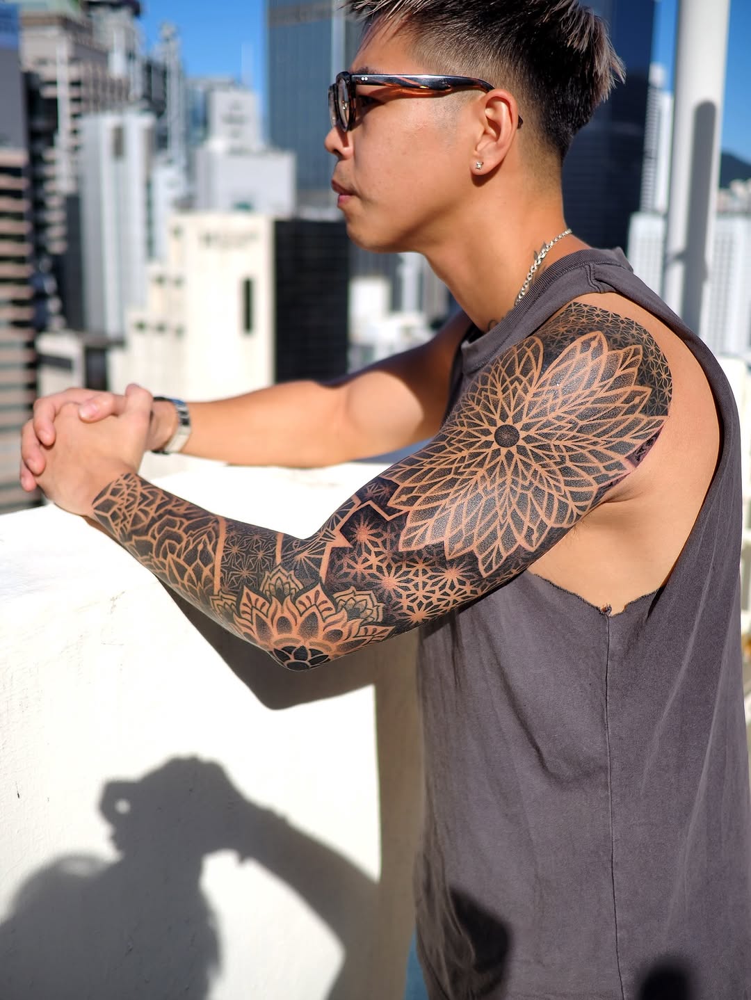 Tattoo by @jimmyyuen — geometric, ornamental