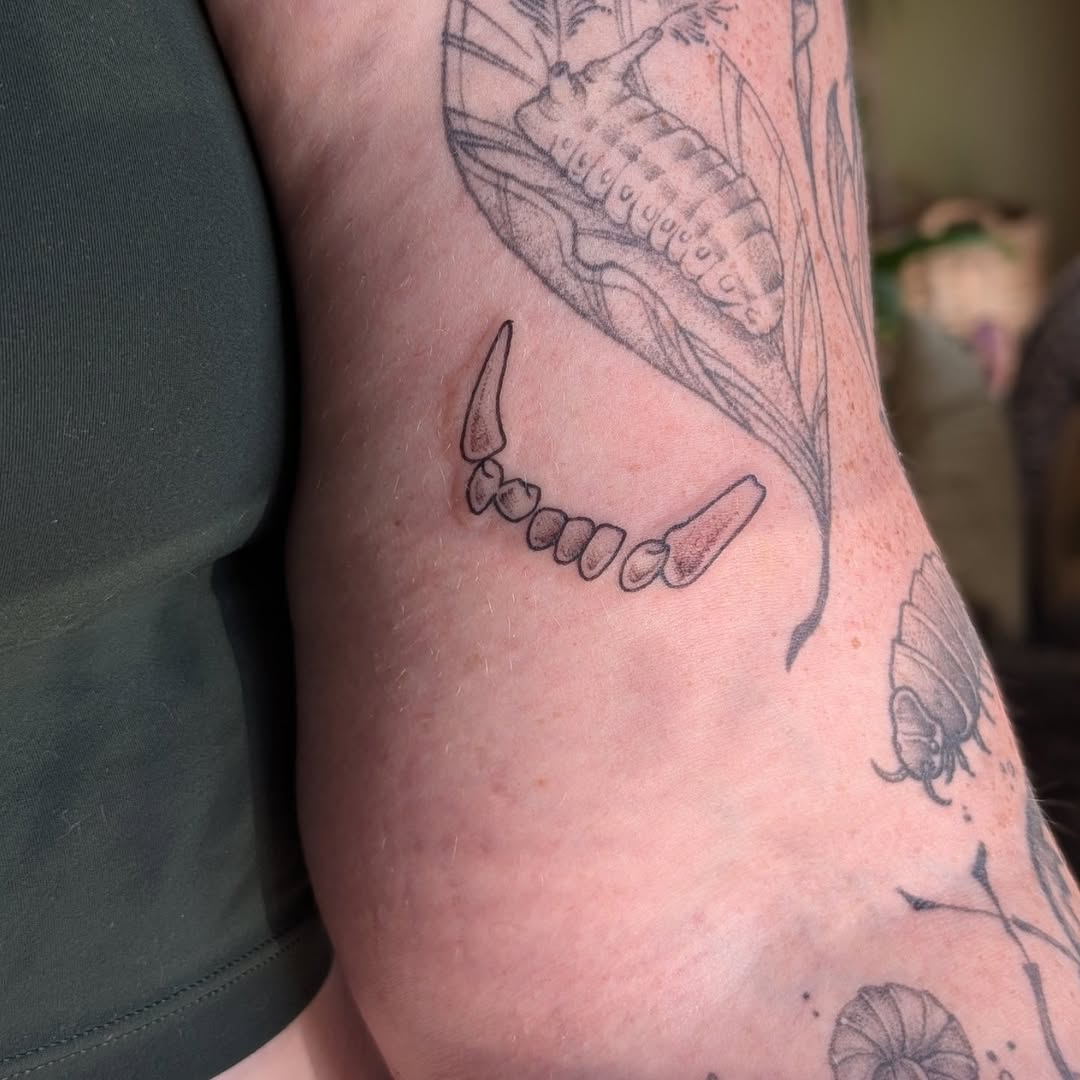 Tattoo by @randi.ink — fine_line, black_and_grey