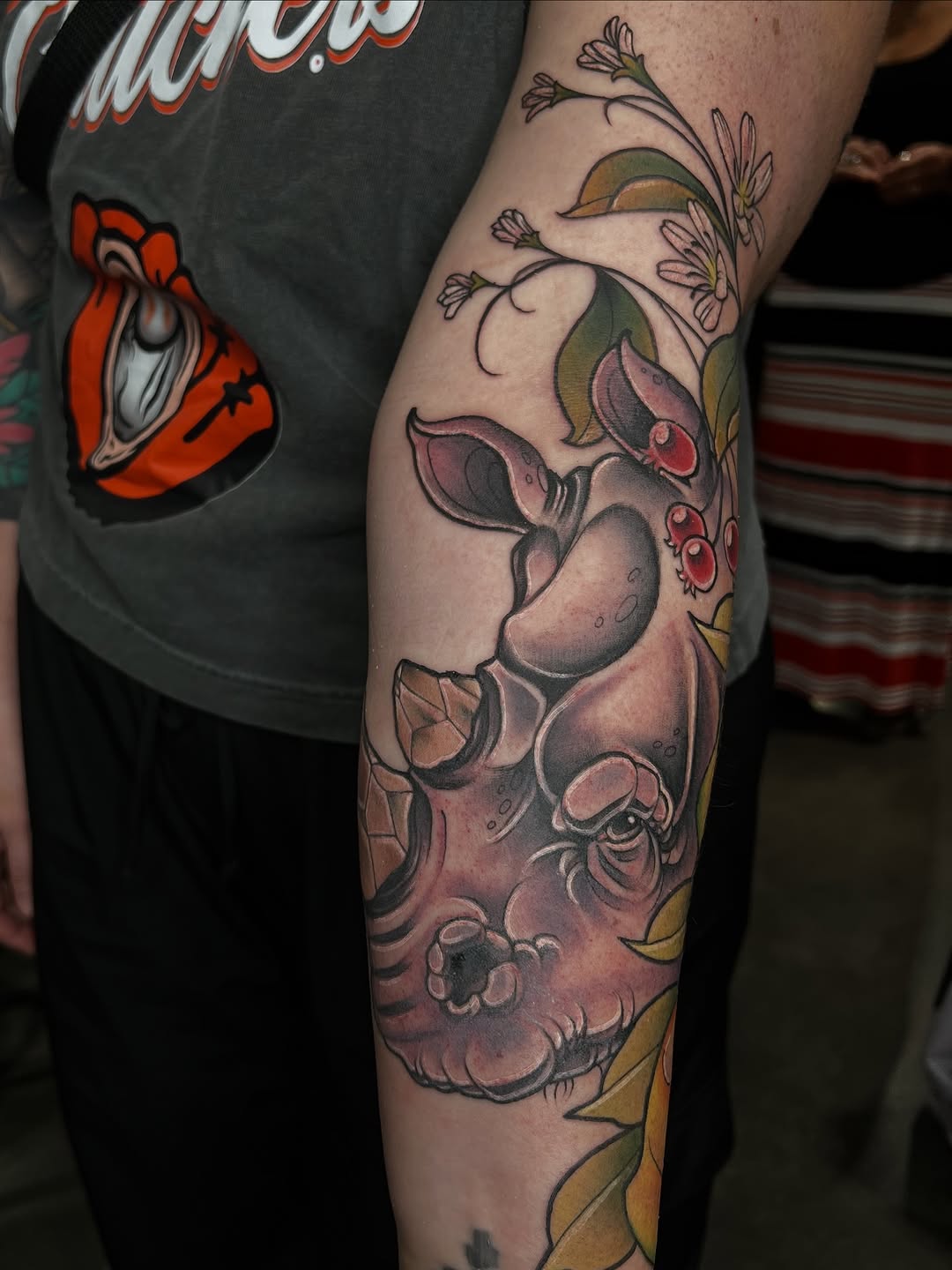 Tattoo by @bodyartbyalia — illustrative, realism