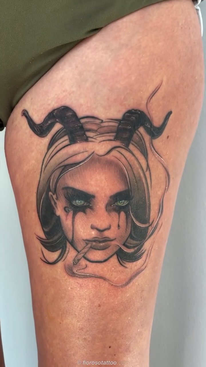 Tattoo by @fiorosotattoo — black_and_grey