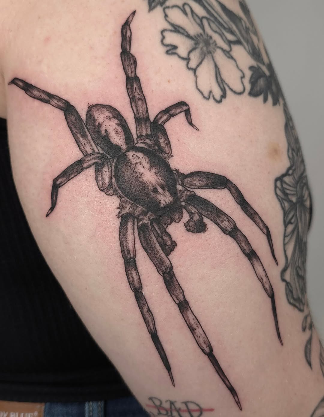 Tattoo by @gargeist — realism, dotwork
