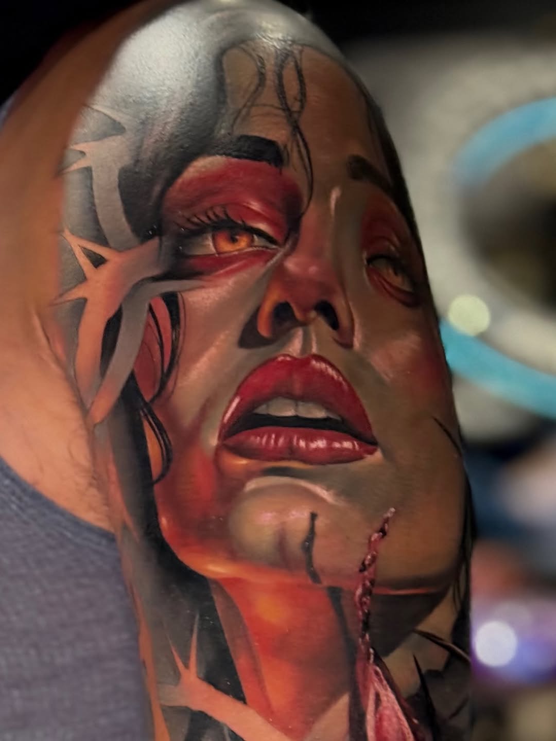 Tattoo by @mickeytattoos — realism, dark_realism