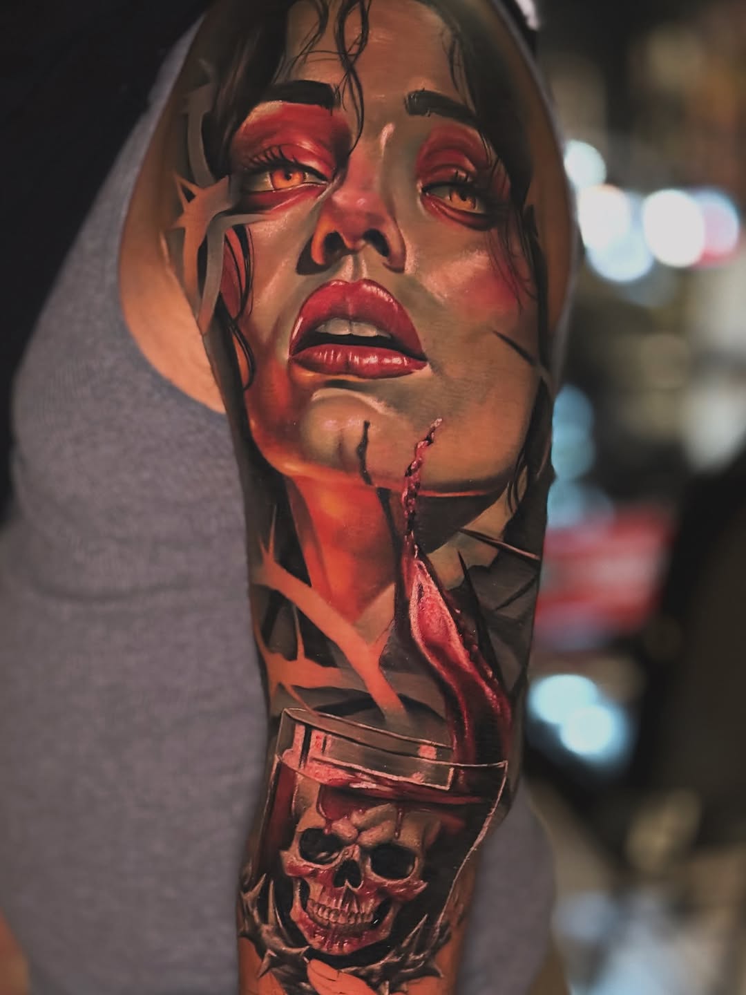 Tattoo by @mickeytattoos — realism, dark_realism