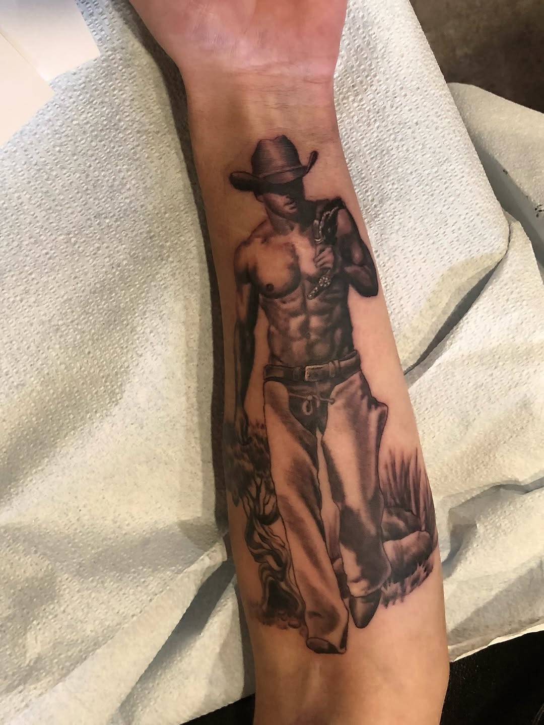 Tattoo by @aidabtattoo — realism, black_and_grey