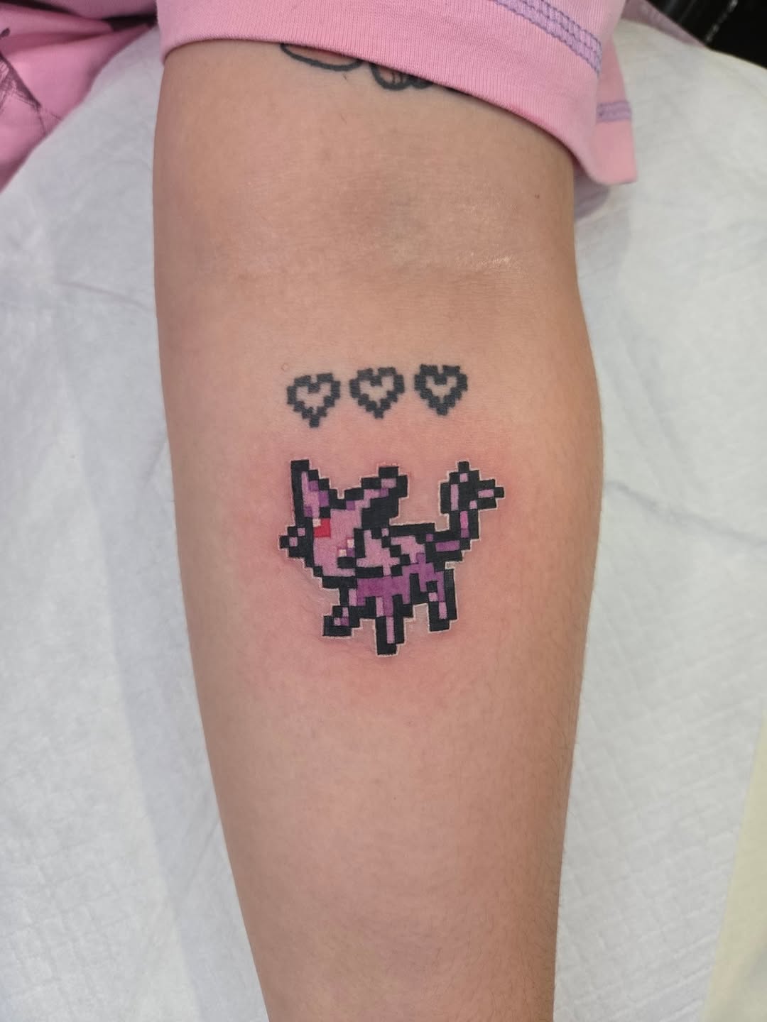Tattoo by @babybluegotblues — anime, geometric