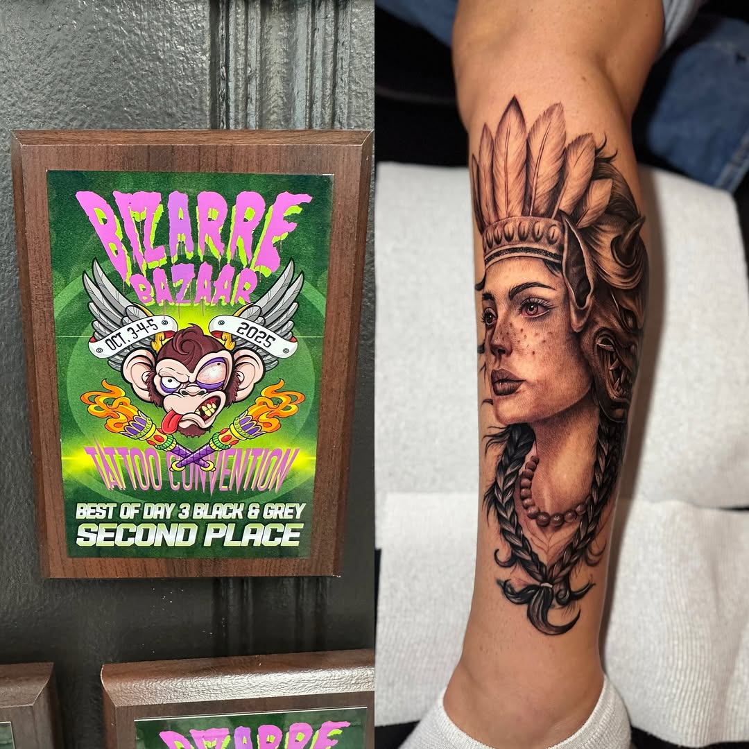 Tattoo by @hassintattoo — realism, black_and_grey