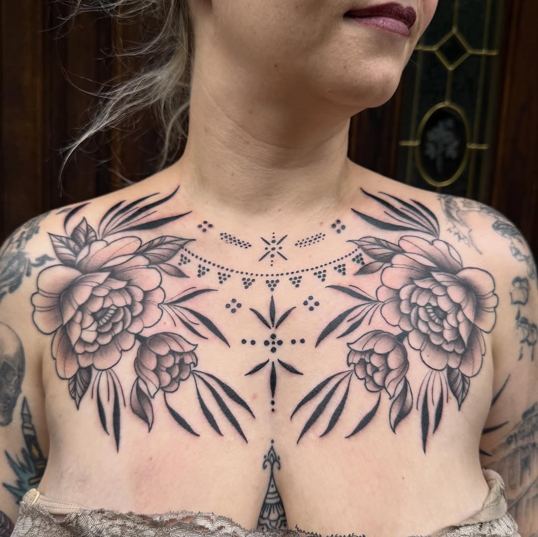 Tattoo by @lizglitztattoo — black_and_grey, illustrative