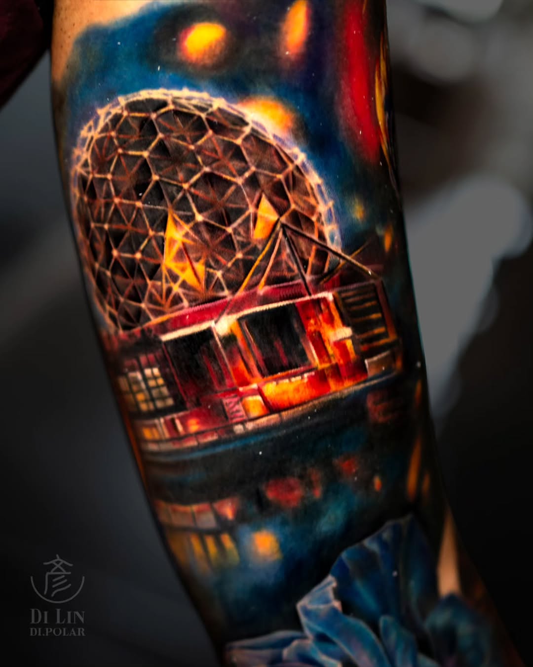 Tattoo by @di.polar β realism, black_and_grey
