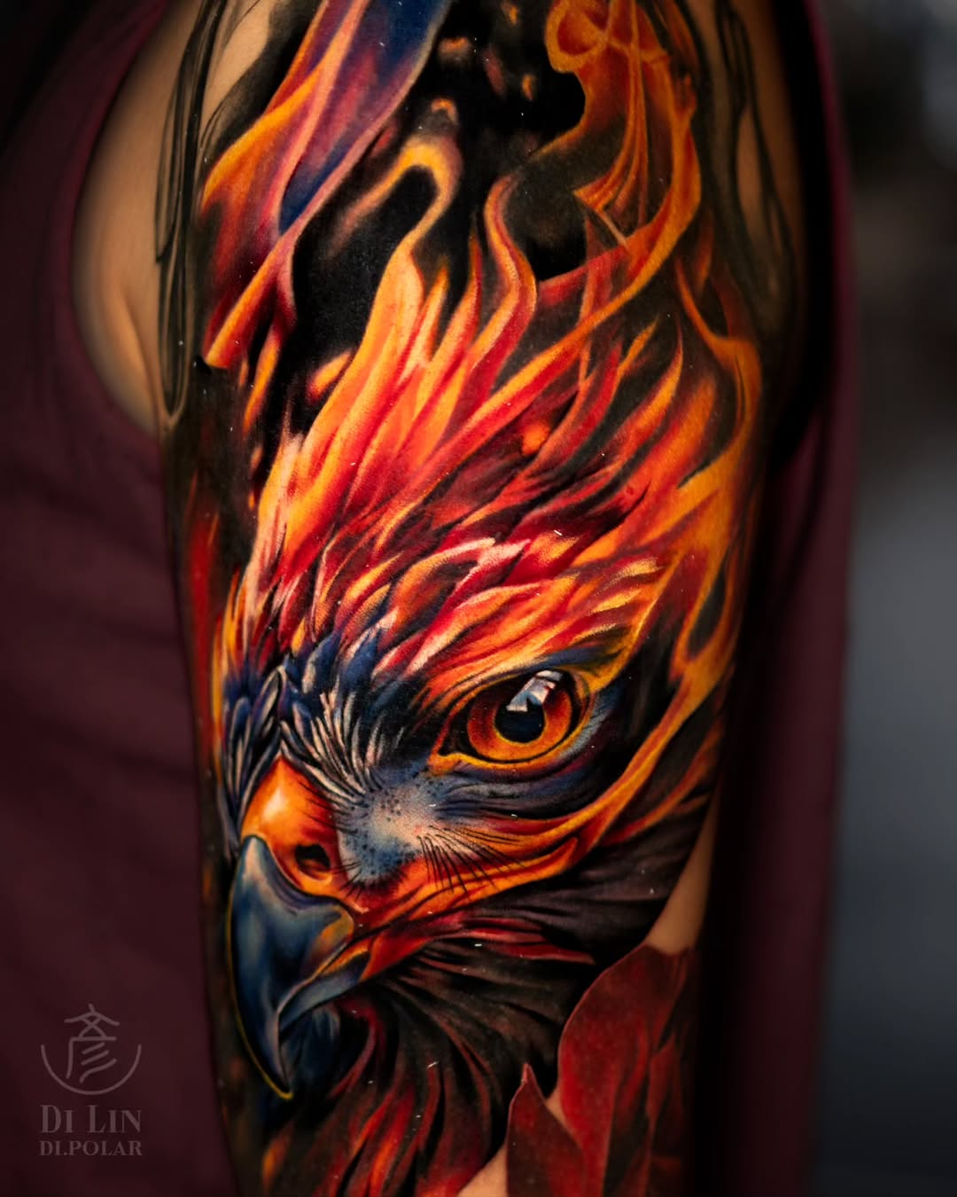 Tattoo by @di.polar β realism, trash_polka