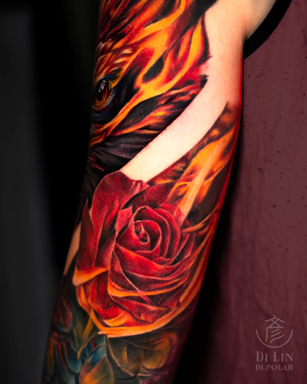 Tattoo by @di.polar β realism, trash_polka
