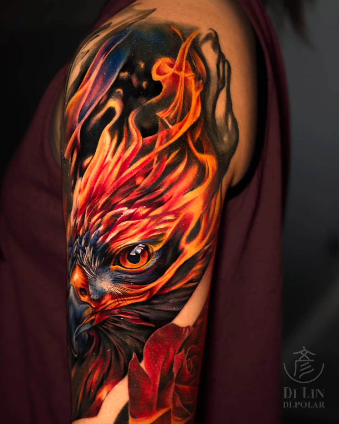 Tattoo by @di.polar β realism, trash_polka