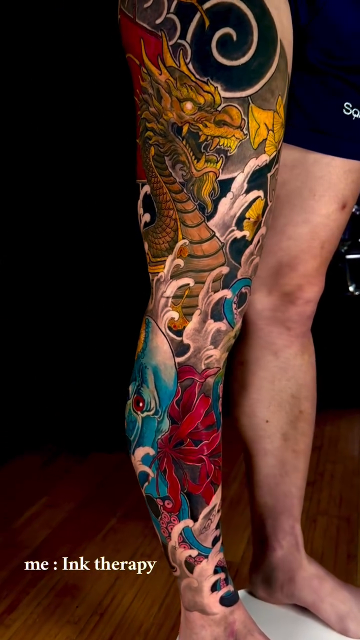Tattoo by @vinny.holistic — japanese_irezumi, black_and_grey