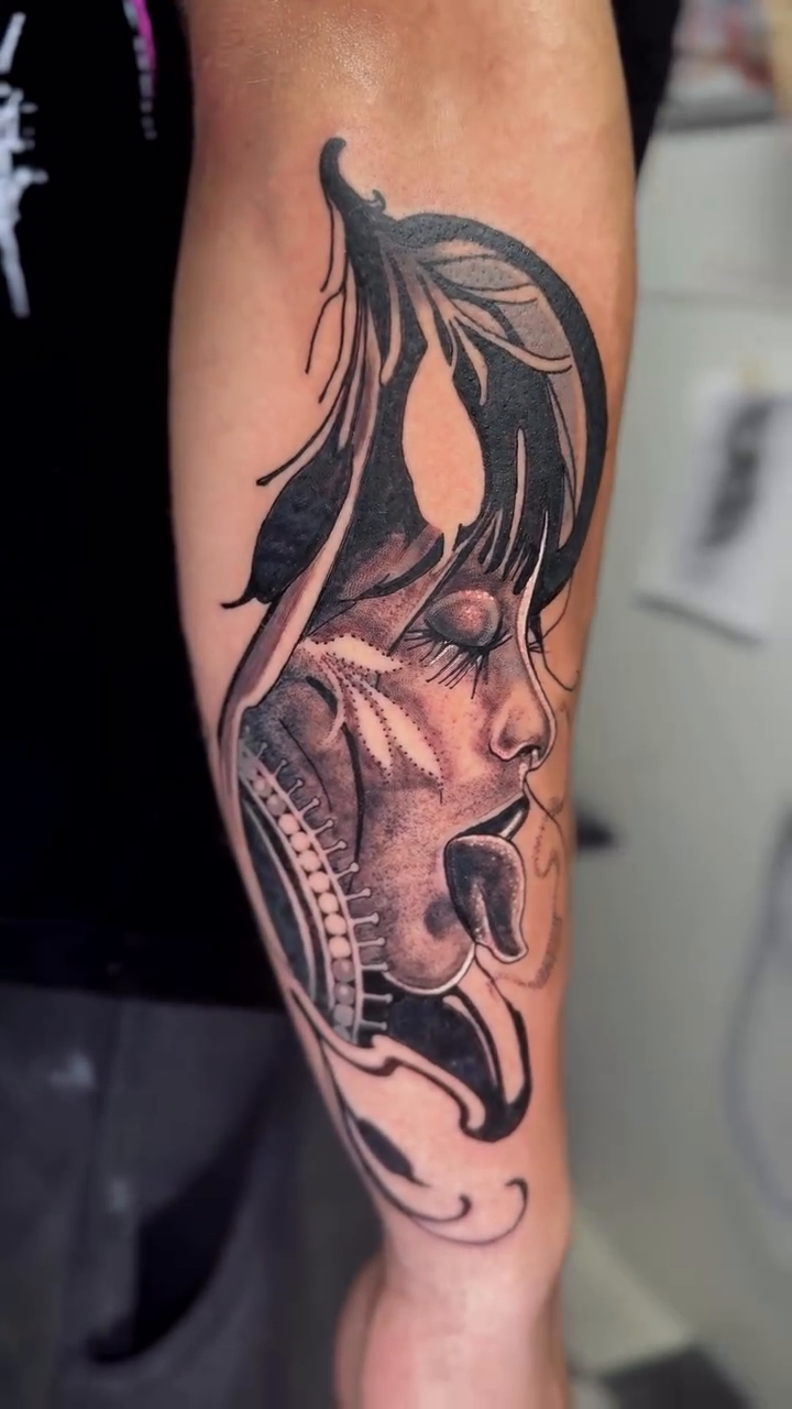 Tattoo by @monkey.d.joel — black_and_grey, realism