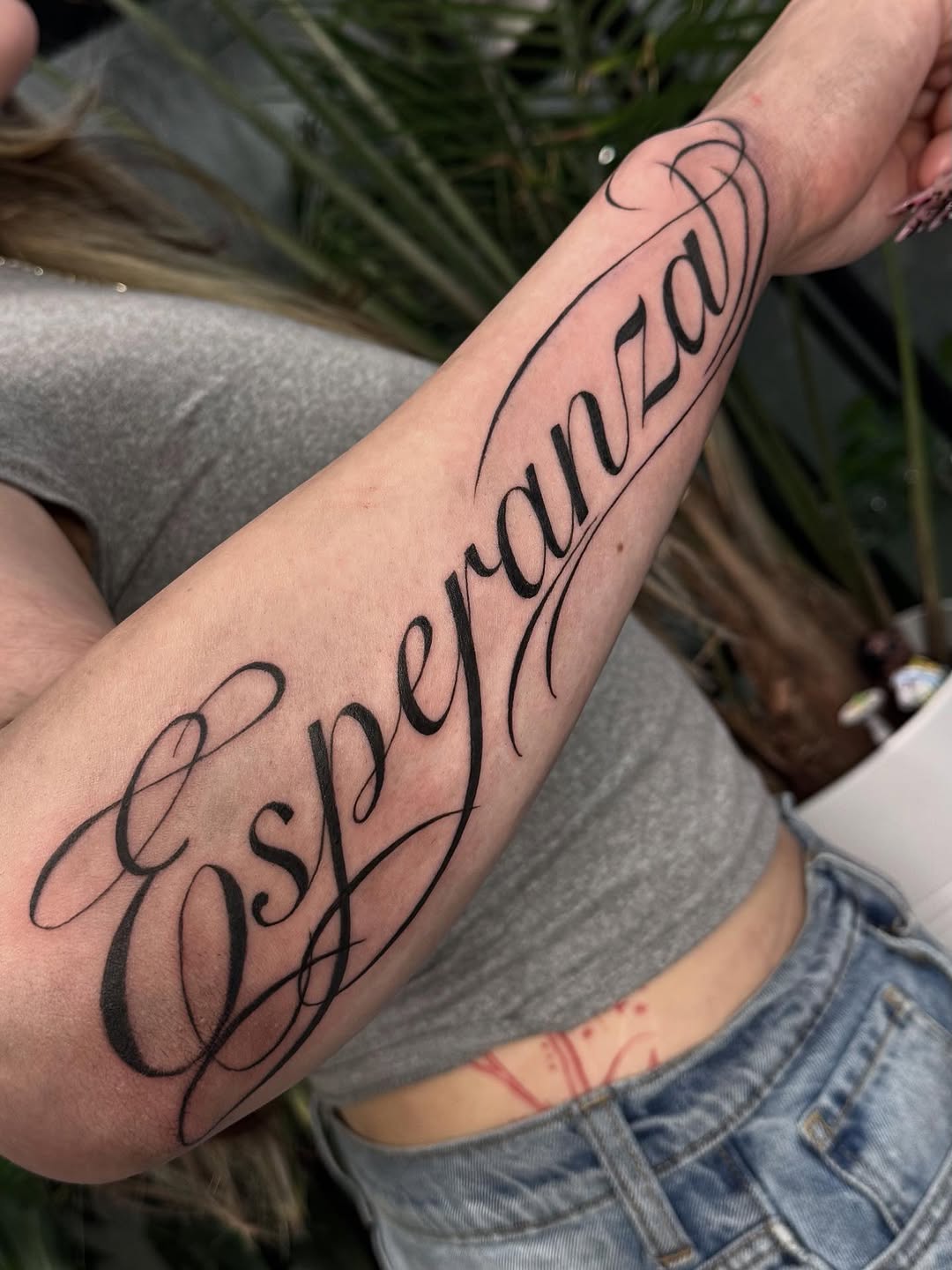 Tattoo by @nattheartist_ — lettering_script, fine_line