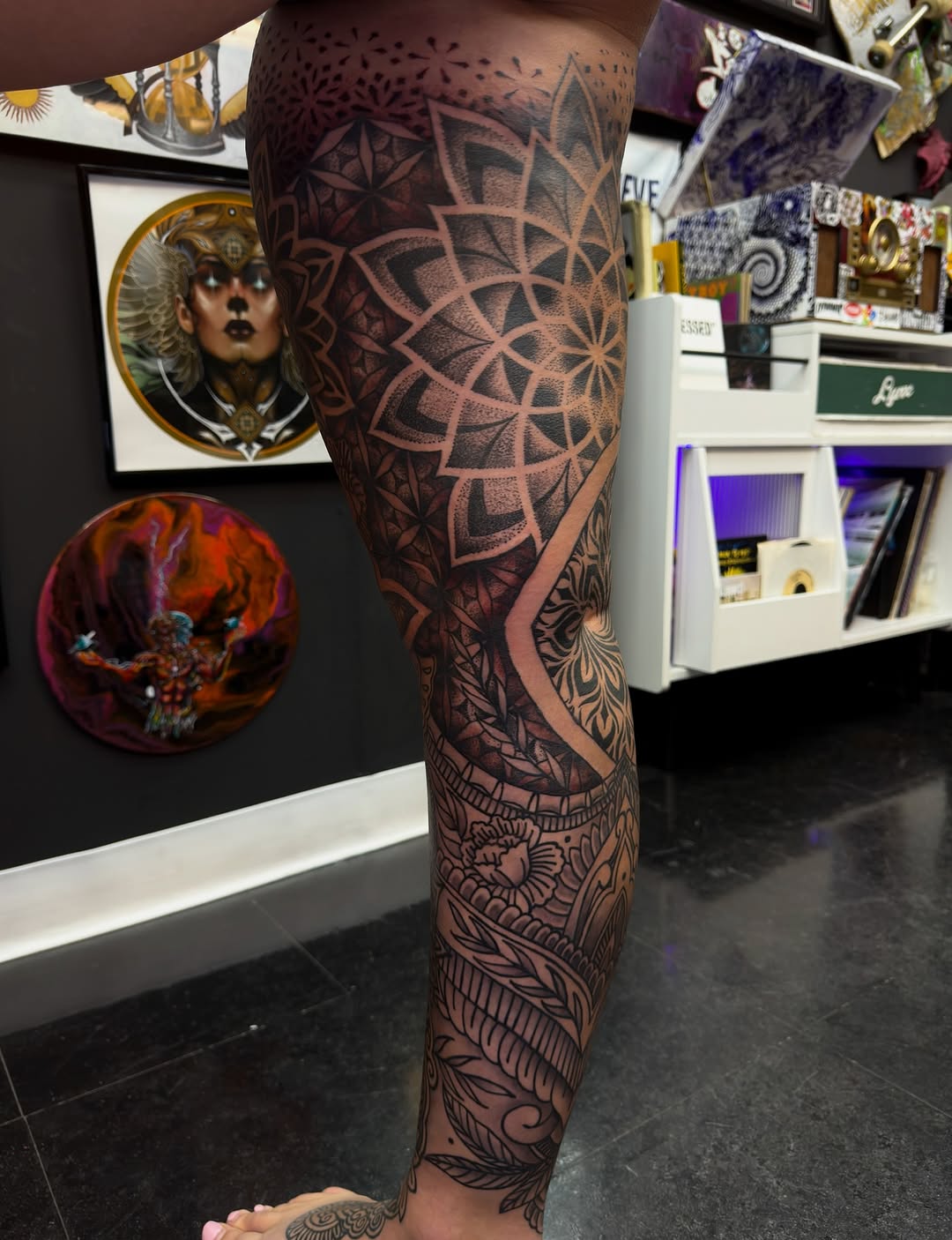 Tattoo by @jaws_the_artist β geometric, dotwork