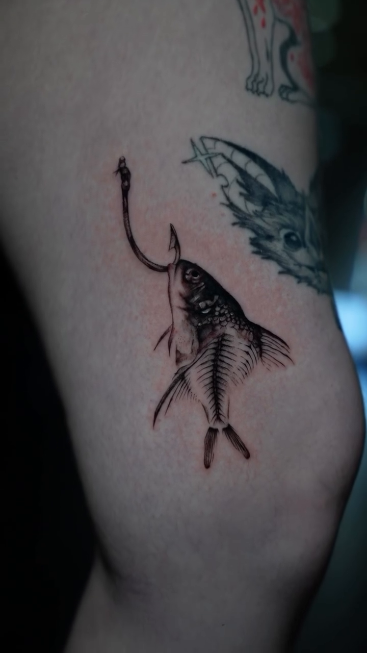 Tattoo by @inkwlexaa — black_and_grey