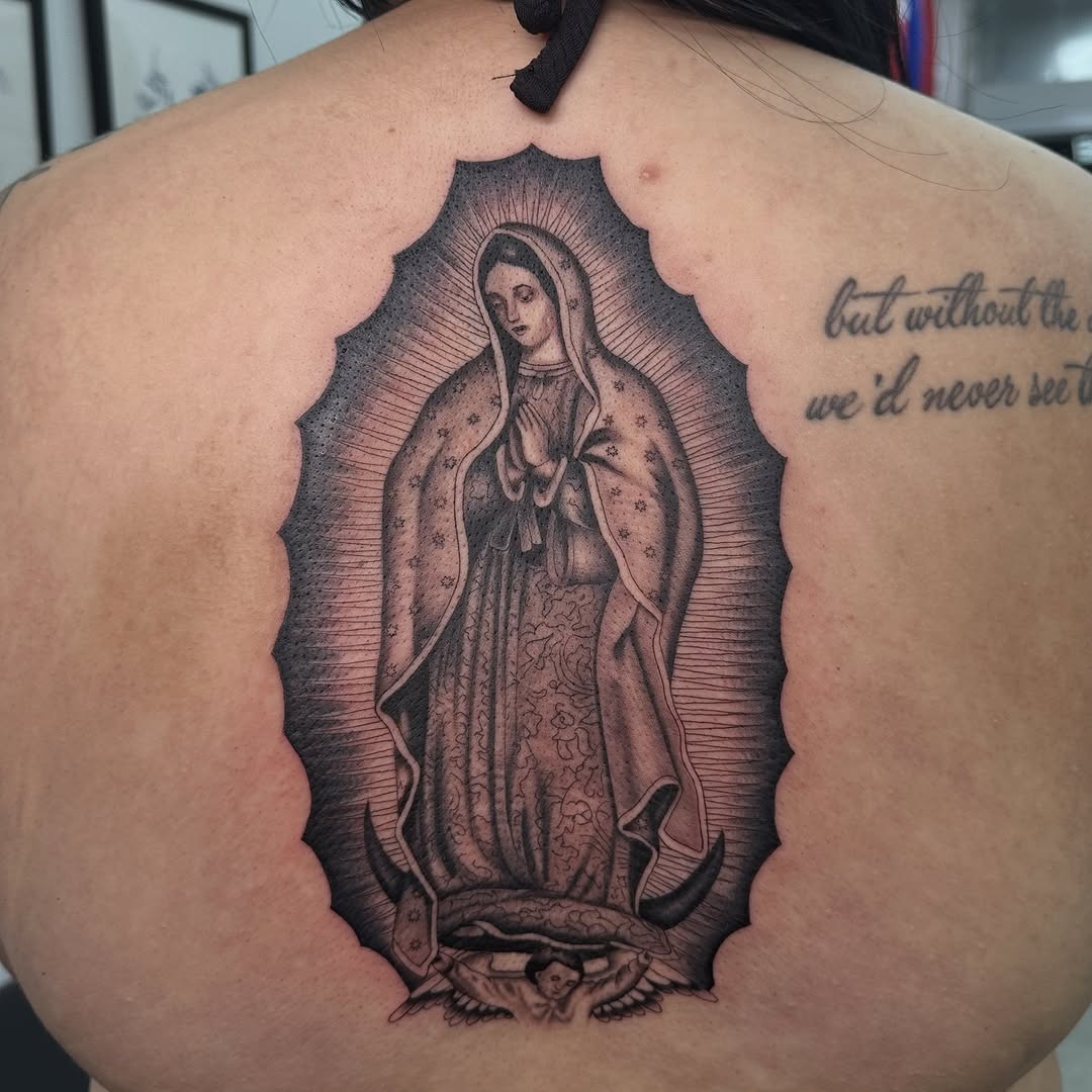 Tattoo by @yungmonalisaofficial — black_and_grey, realism