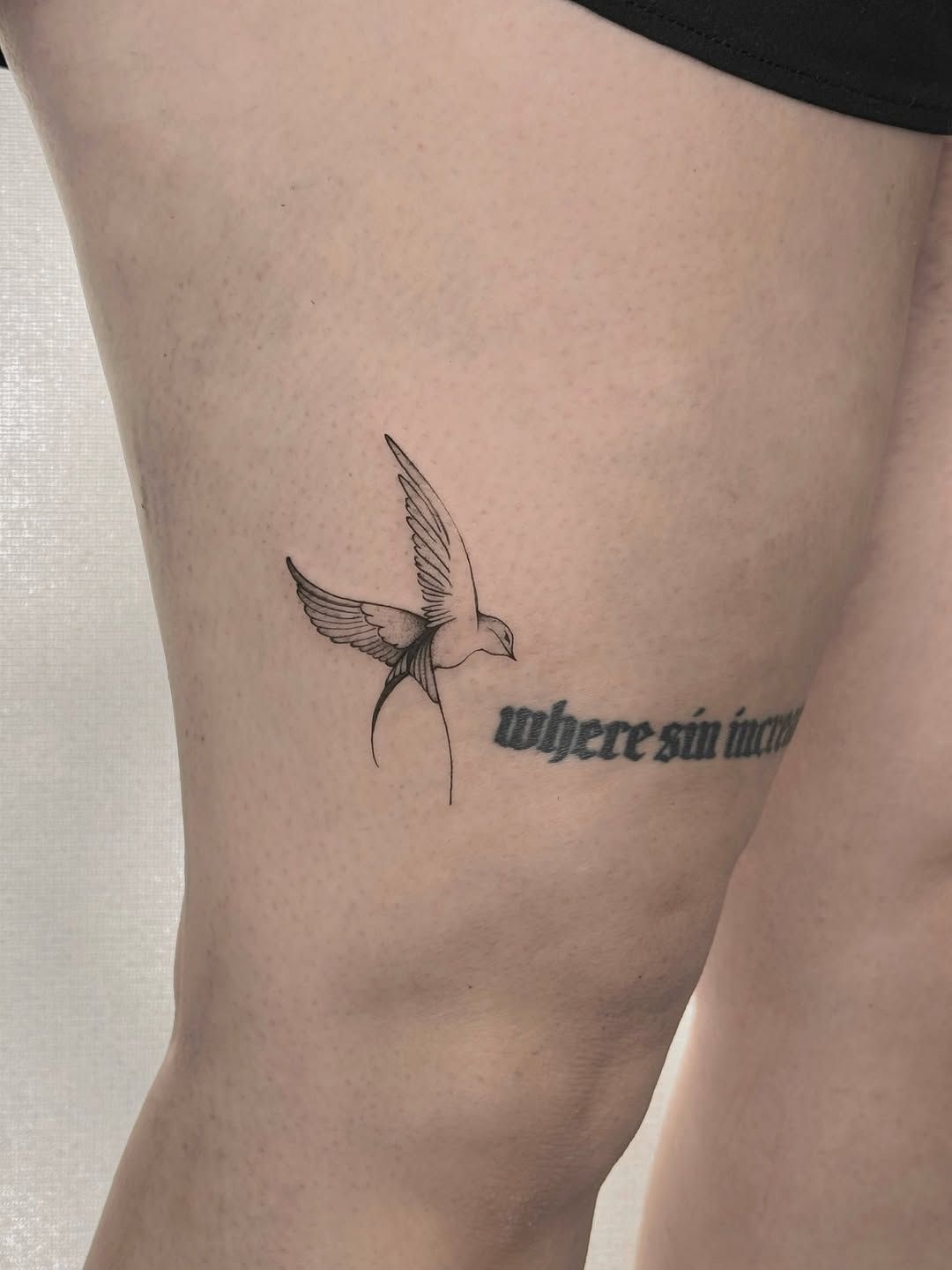 Tattoo by @starofdreams.tatt — fine_line, lettering_script
