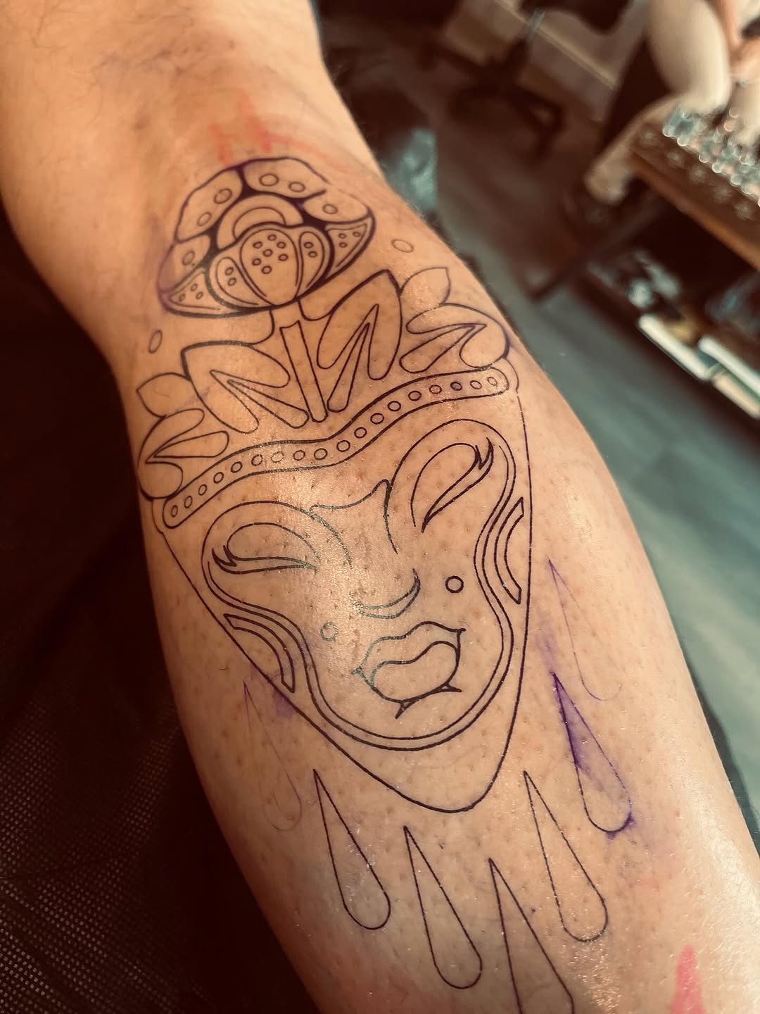 Tattoo by @rogerkampo — blackwork