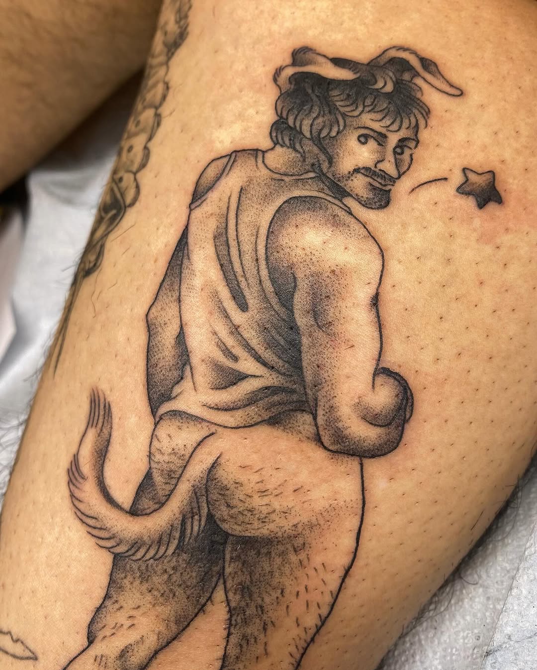 Tattoo by @lilspankee โ realism, black_and_grey