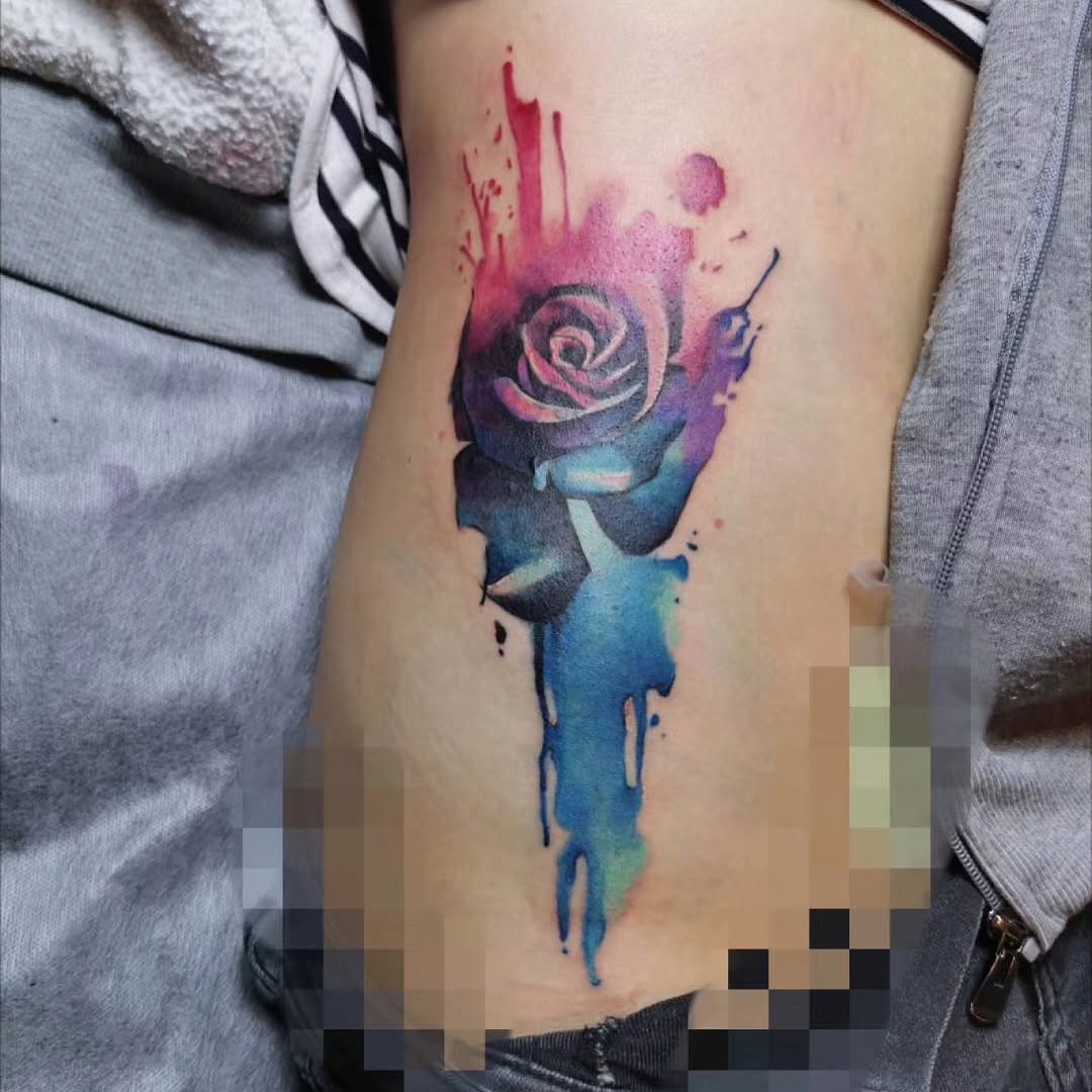 Tattoo by @sydneywalkintattoo — watercolor