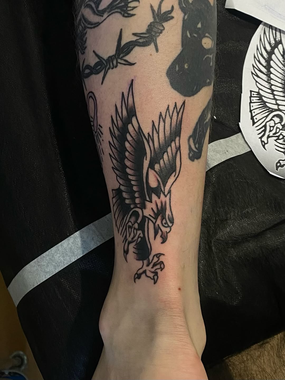 Tattoo by @zkp_tattoo — american_traditional, blackwork