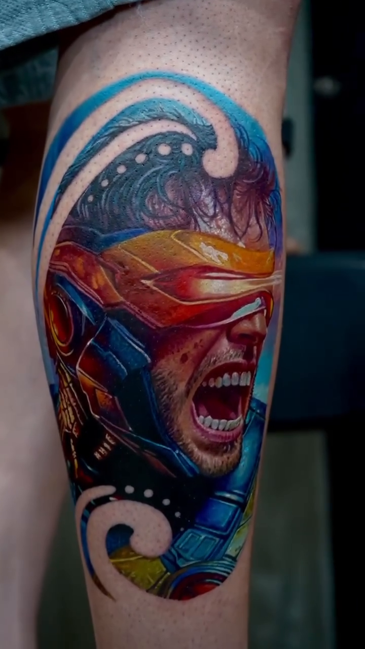 Tattoo by @alexeitattoohouston — realism, trash_polka