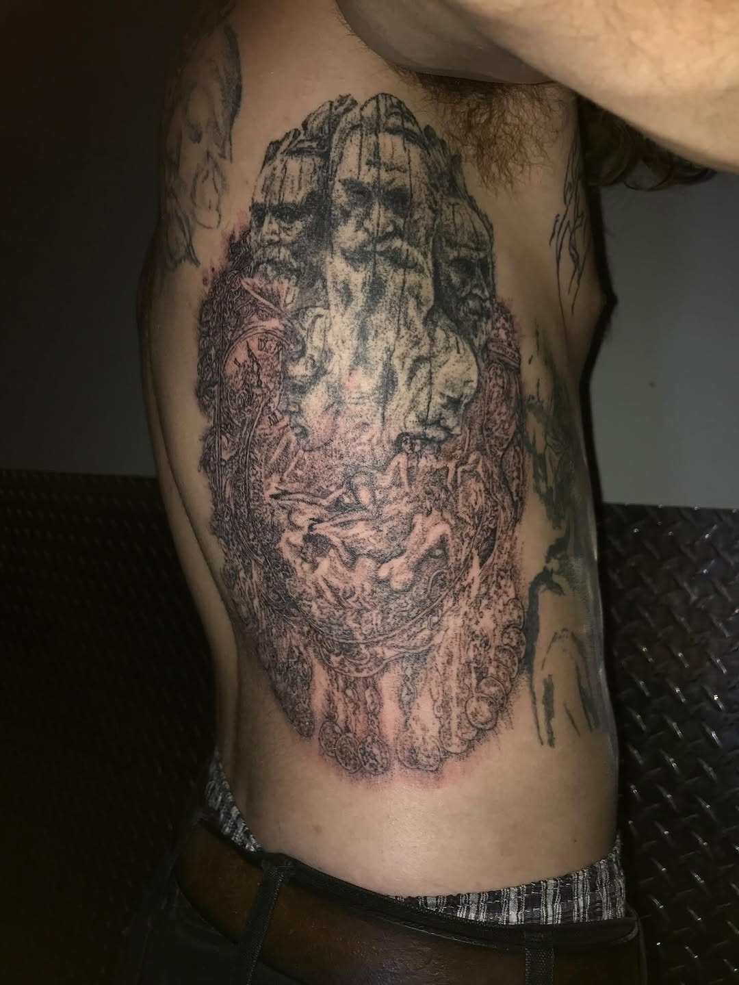 Tattoo by @gregory.bramble — black_and_grey, realism