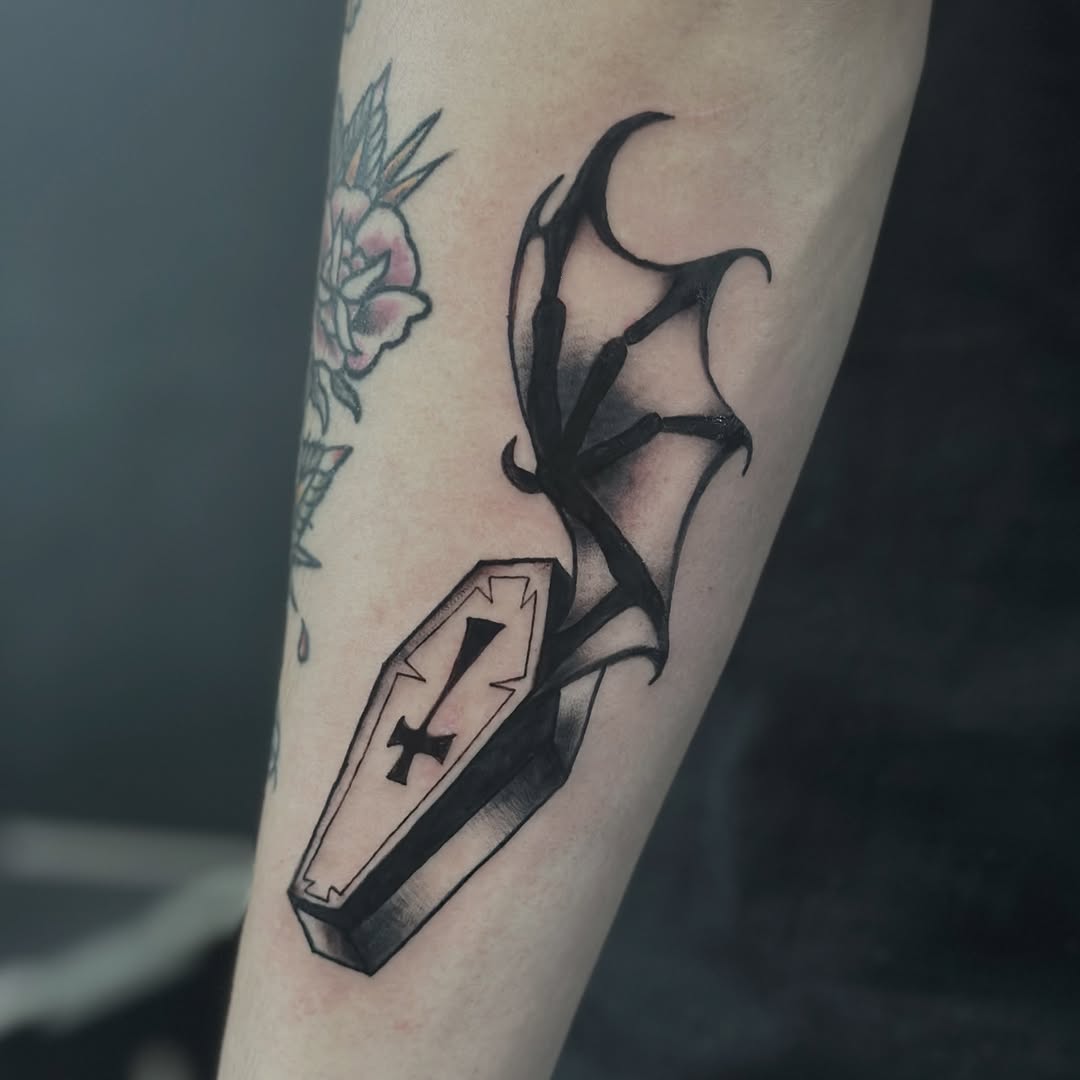 Tattoo by @skyrosetattoos β illustrative, blackwork