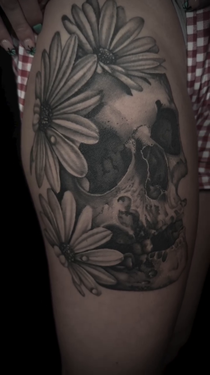 Tattoo by @jared_blue — realism, black_and_grey