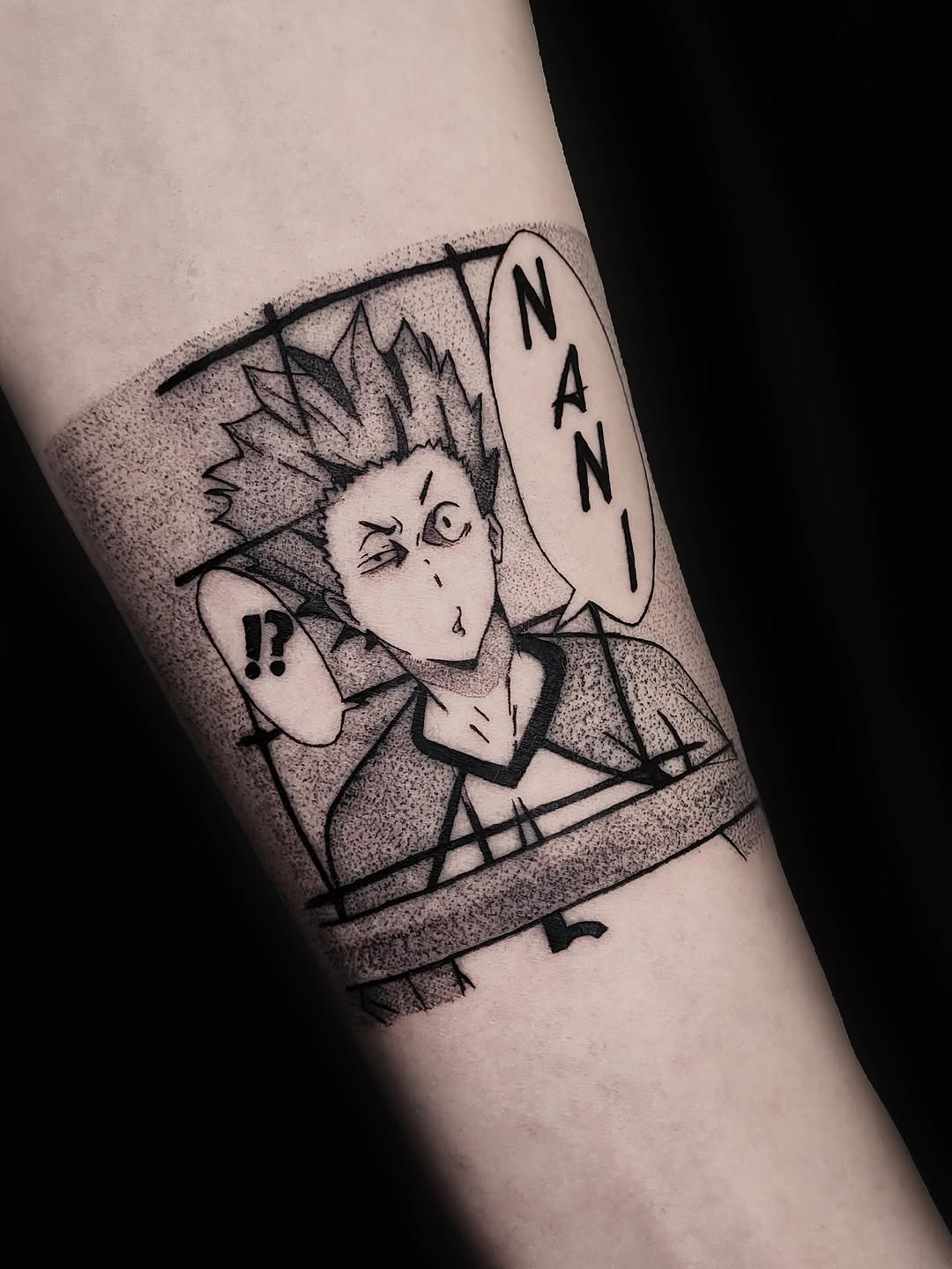 Tattoo by @letniy_tattoo — anime, sketch